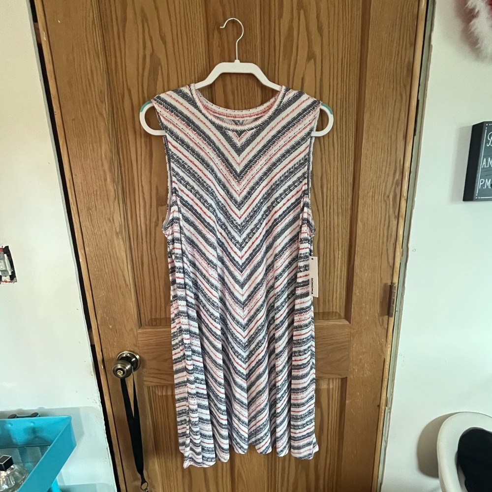 Sonoma chevron dress - size XXL never worn, tag still attached